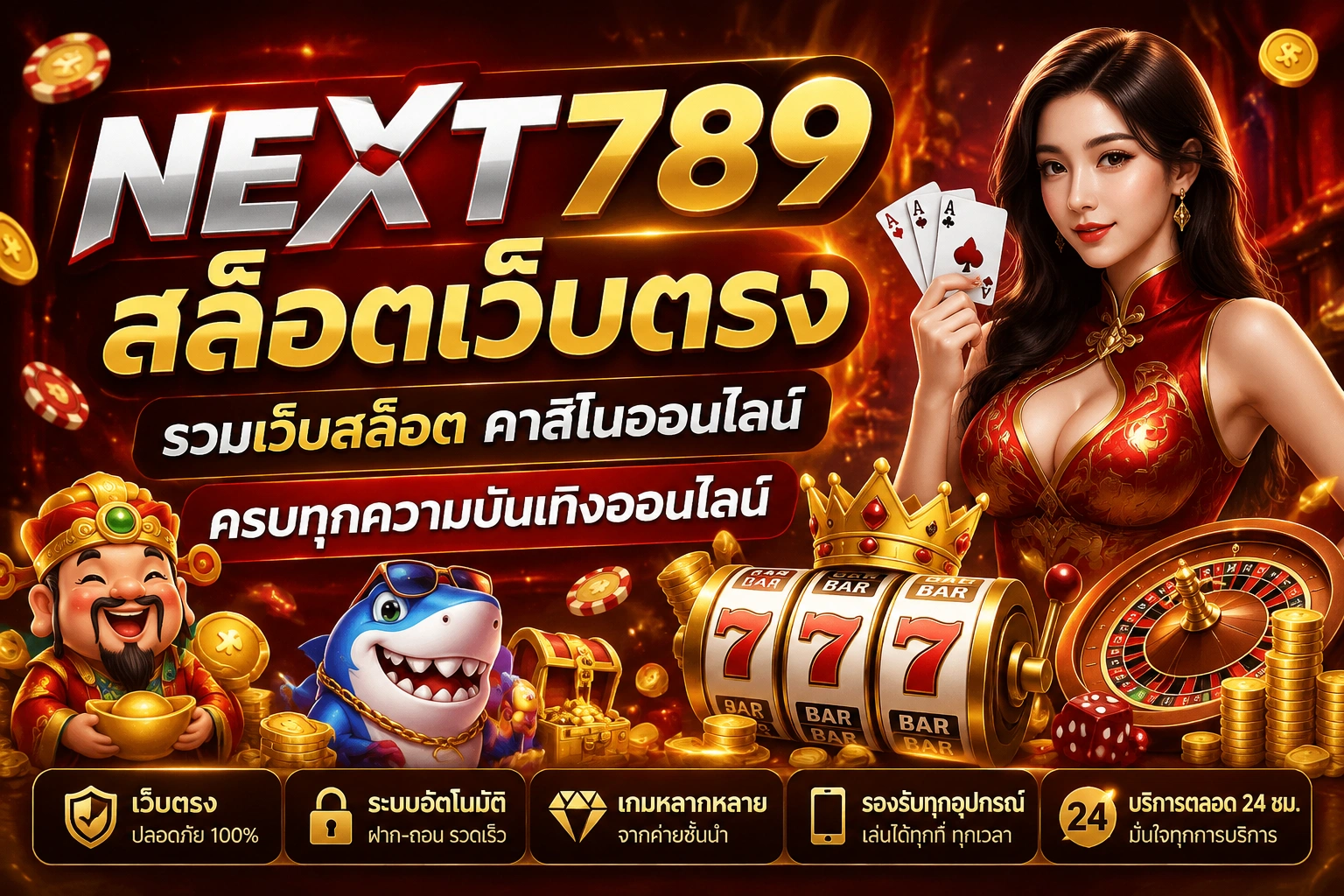 NEXT789 สล็อตเว็บตรง รวมเว็บสล็อต คาสิโนออนไลน์ ครบทุกความบันเทิงออนไลน์